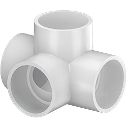 2" 4-Way Outlet Slip PVC