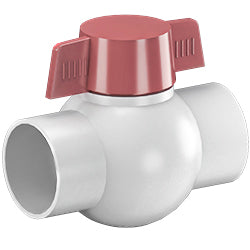 1-1/2" Ball Valve Slip PVC