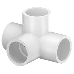 1-1/4" 4-Way Outlet Slip PVC