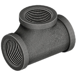 1/2" Tee Black Steel