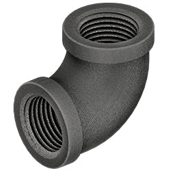 1" 90° Elbow Black Steel