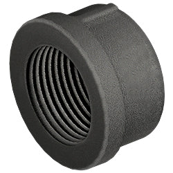 1" Cap Black Steel