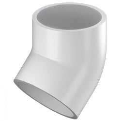 4" 45° Elbow Slip PVC