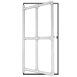 4' x 2' Door with 1/2" PVC