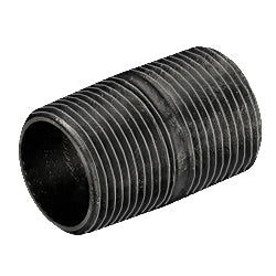 1" x 2" Long Nipple Black Steel