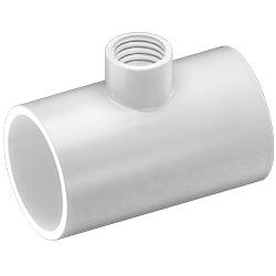 1-1/2" x 1/2" Reducer Tee Female Threaded PVC