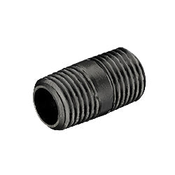 1/4" x 1" Long Nipple Black Steel