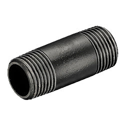 1/2" x 2" Long Nipple Black Steel